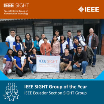 IEEE Ecuador section team photograph.