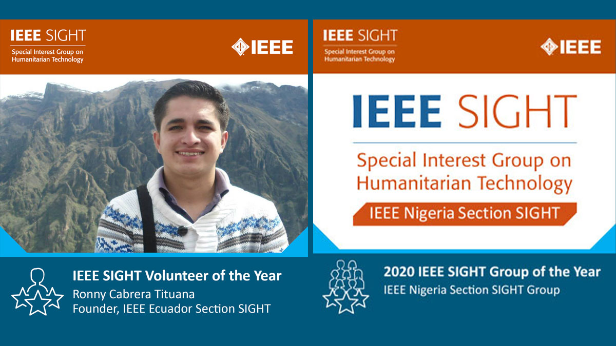 Featured image of IEEE SIGHT Awards – 2020 Recipients