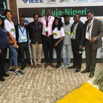 Sampath Veeraraghavan with IEEE SIGHT Nigerian volunteers.