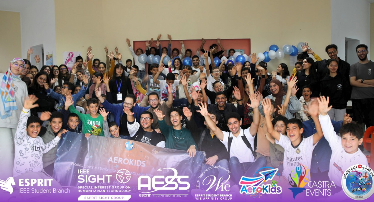Featured image of IEEE ESPRIT SIGHT Group, Tunisia Section – 7th Edition of AeroKids Inspires Young Minds in Kalaat El Andalus