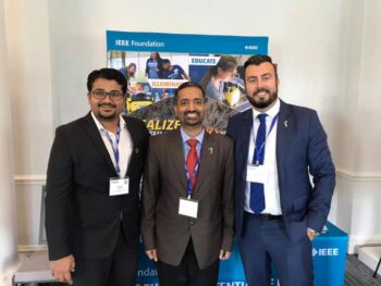 Sampath Veeraraghavan with IEEE SIGHT volunteers.