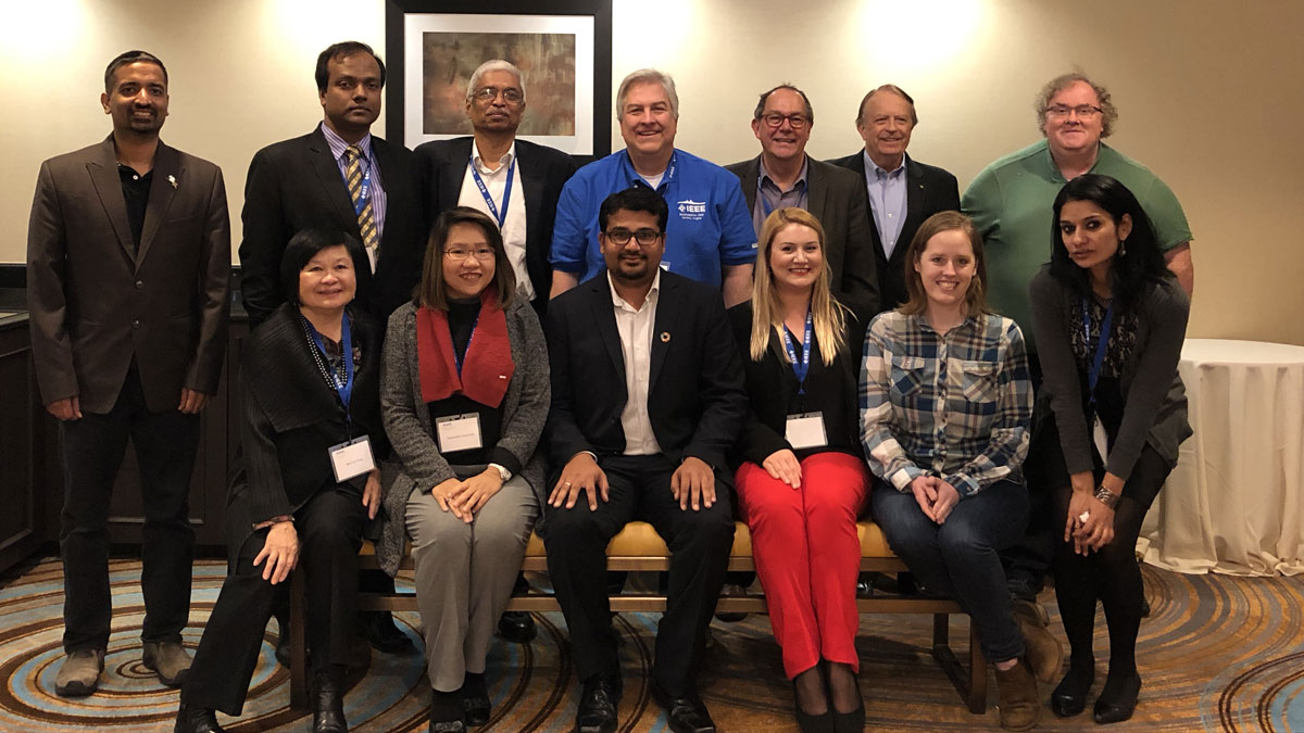 Sampath Veeraraghavan with IEEE SIGHT volunteers.