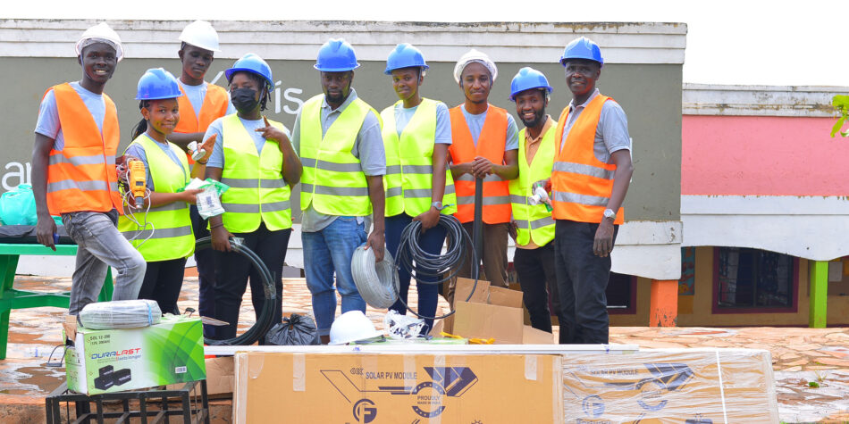 IEEE SIGHT Group installing solar panels. IEEE SIGHT Group installing solar panels.
